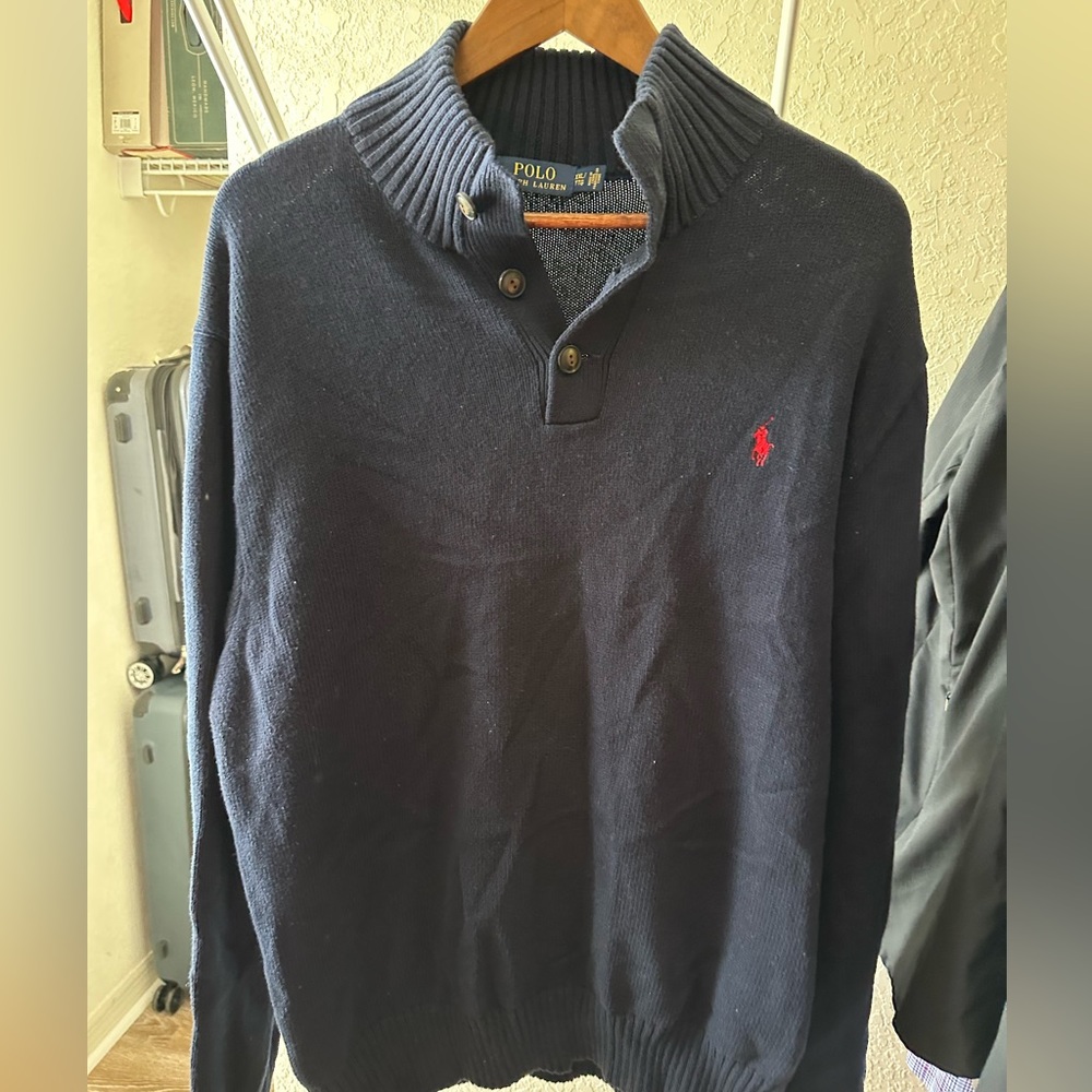 Men’s POLO sweater Navy Blue